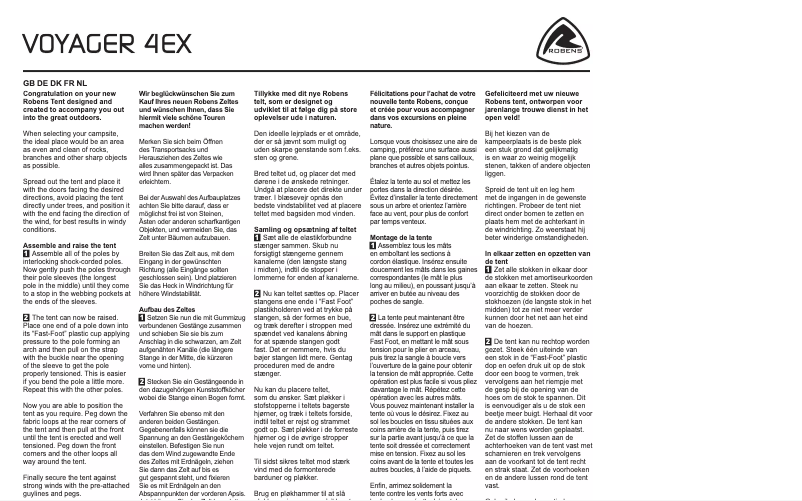 First page image of the manual for Voyager 4EX