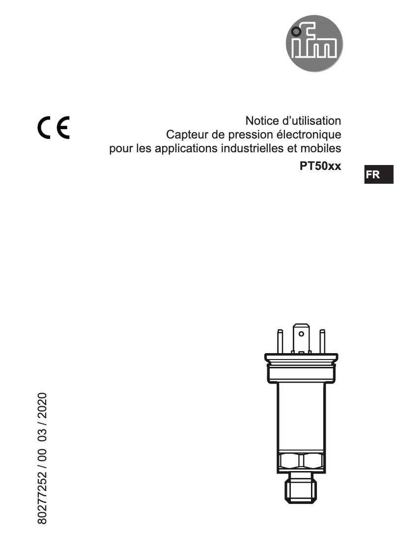 First page image of the manual for PT5060
