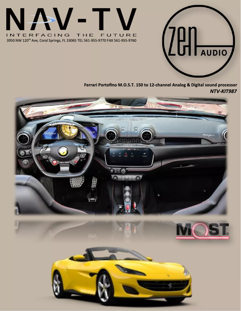 First page image of the manual for NTV-KIT987