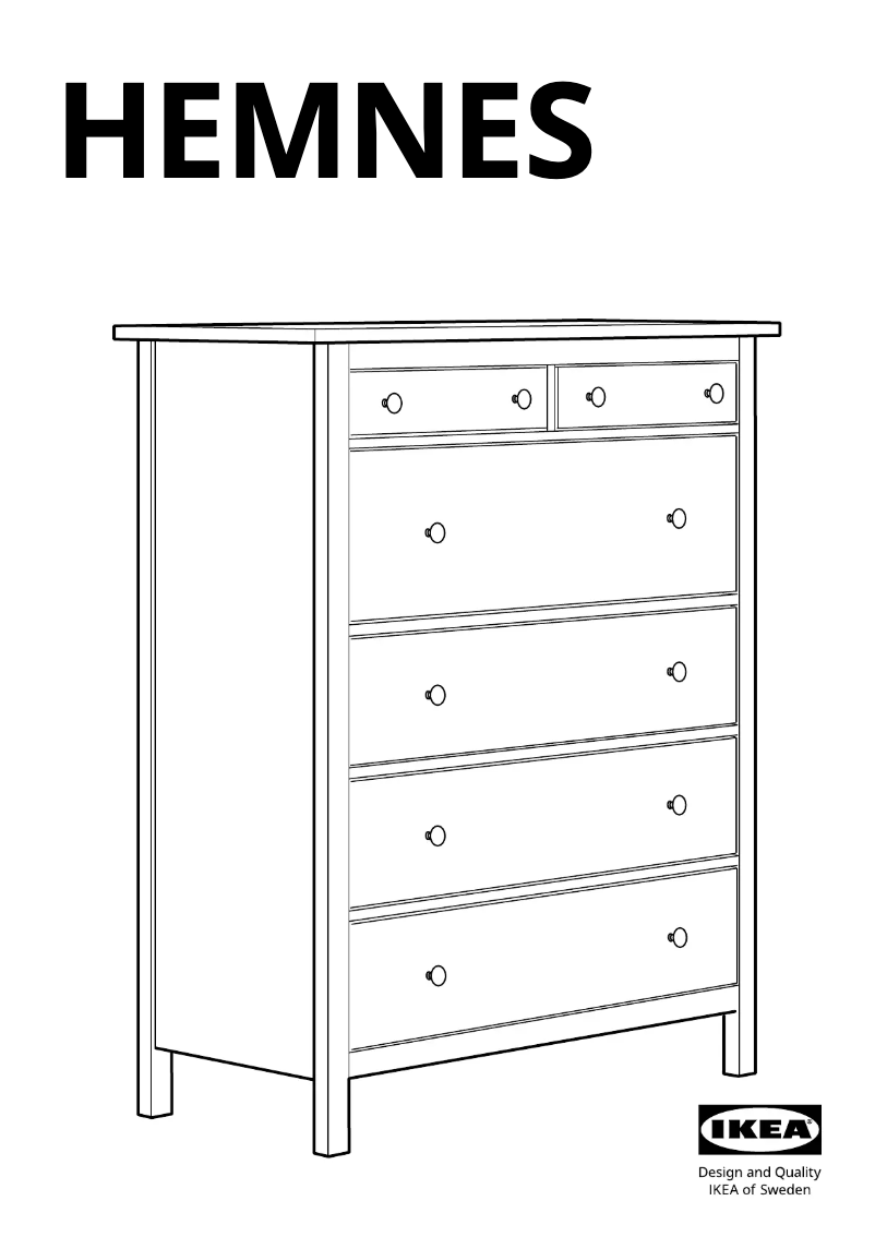 Page 1 of the manual User Manual Ikea HEMNES 602.392.73