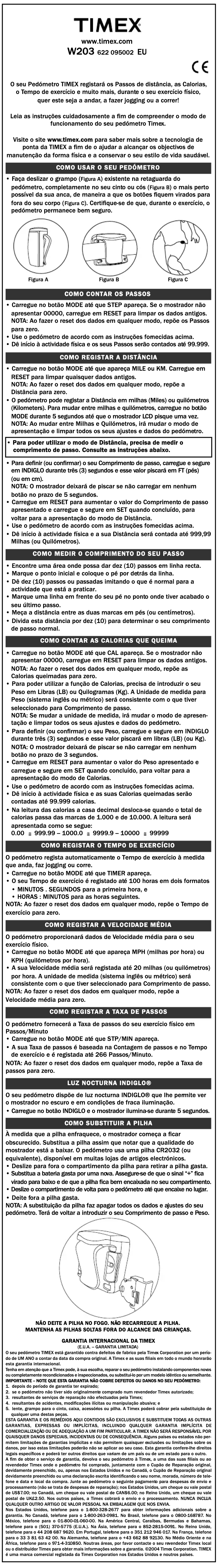 First page image of the manual for W203