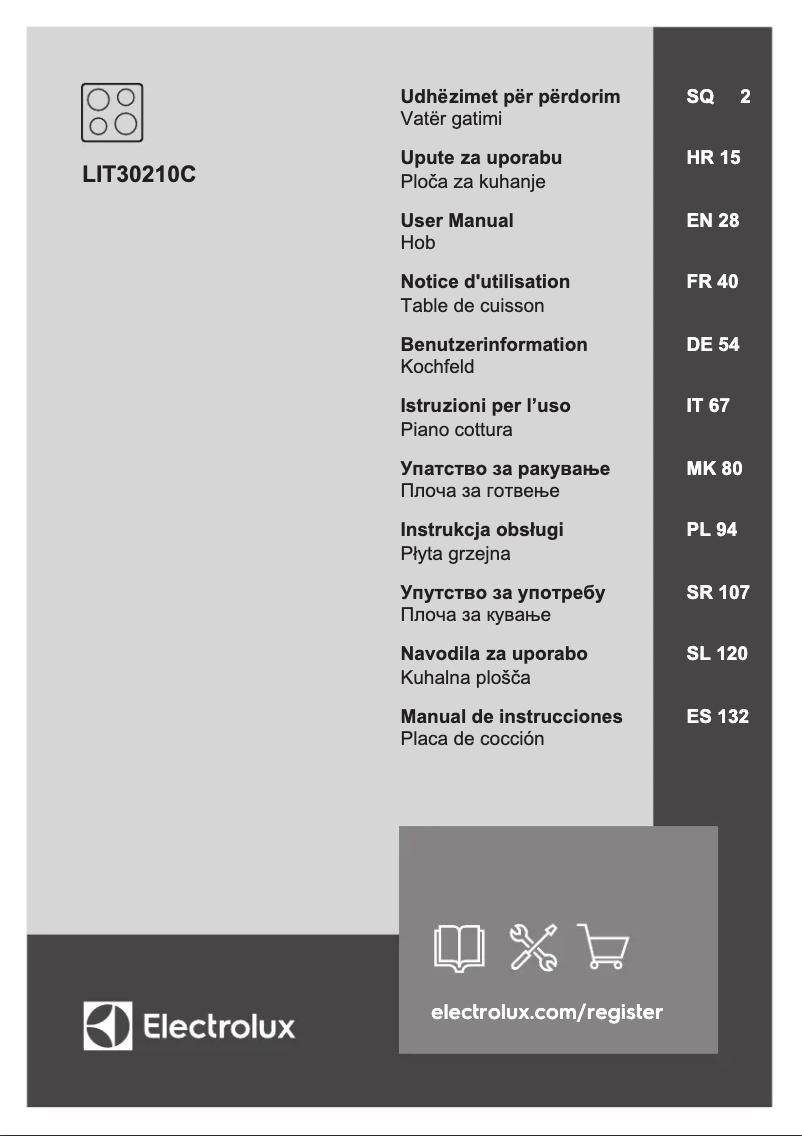 Page 1 of the manual User Manual Electrolux LIT30210C
