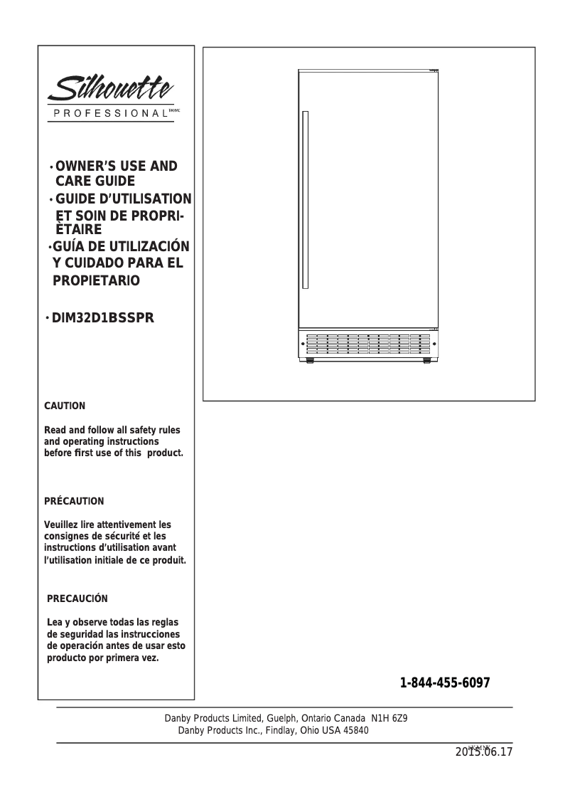 First page image of the manual for DIM32D1BSSPR