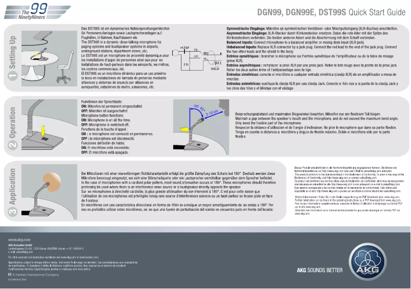 First page image of the manual for DGN99