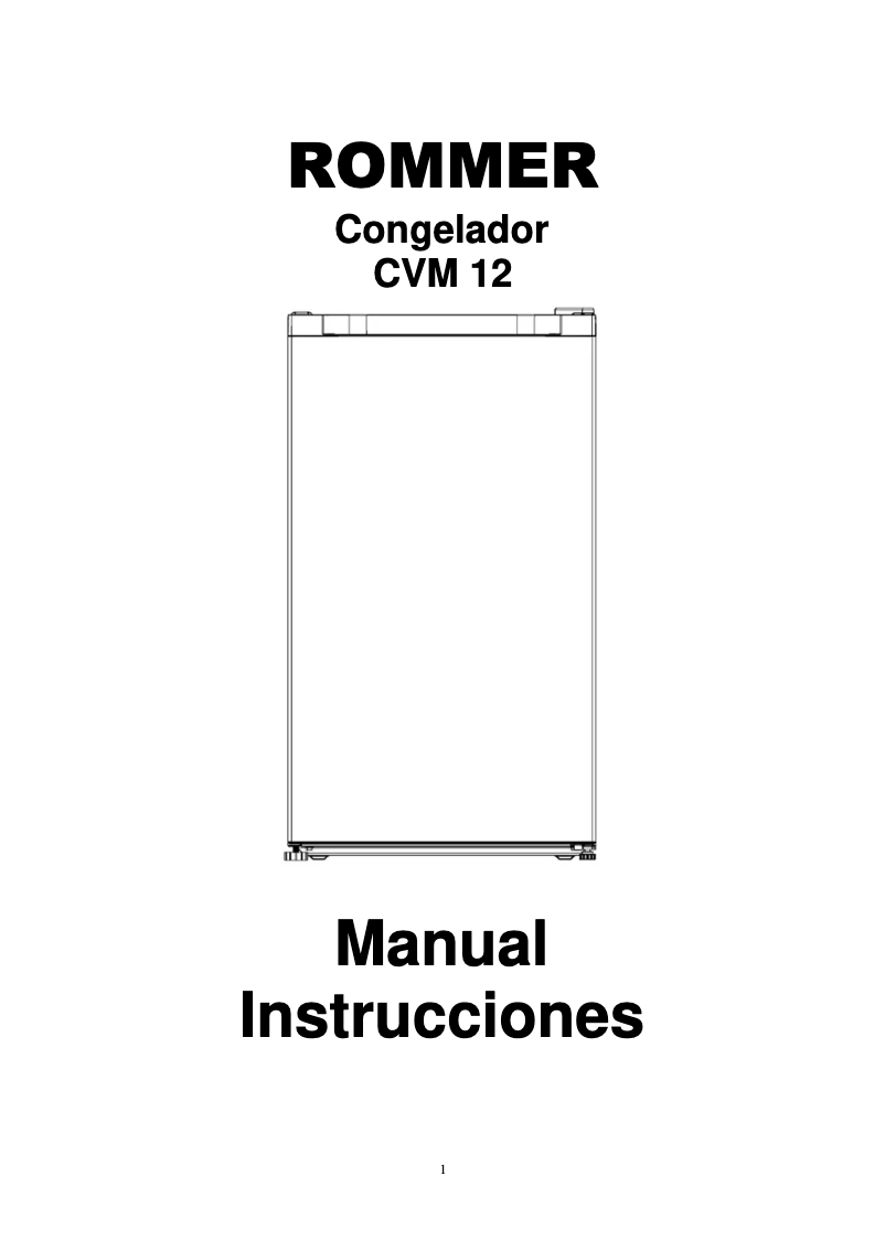 First page image of the manual for CVM 12