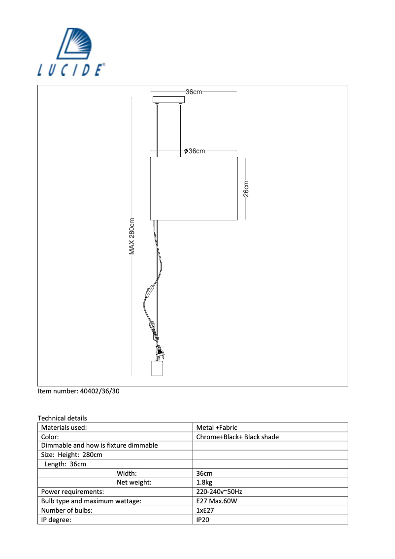 First page image of the manual for Saxen