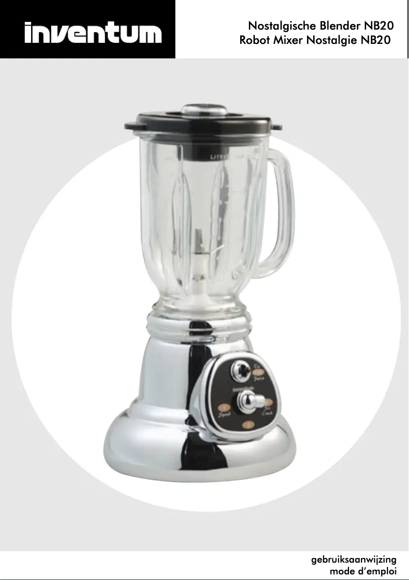 First page image of the manual for NB20