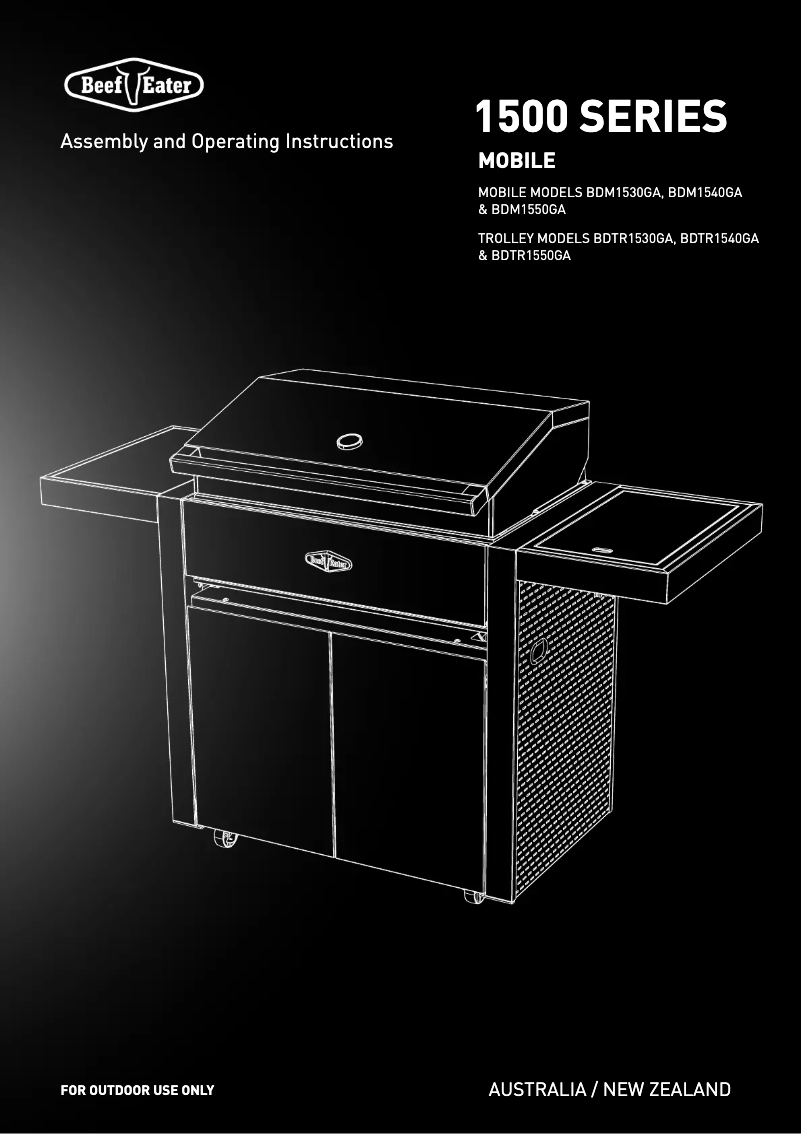 First page image of the manual for BDM1530GA