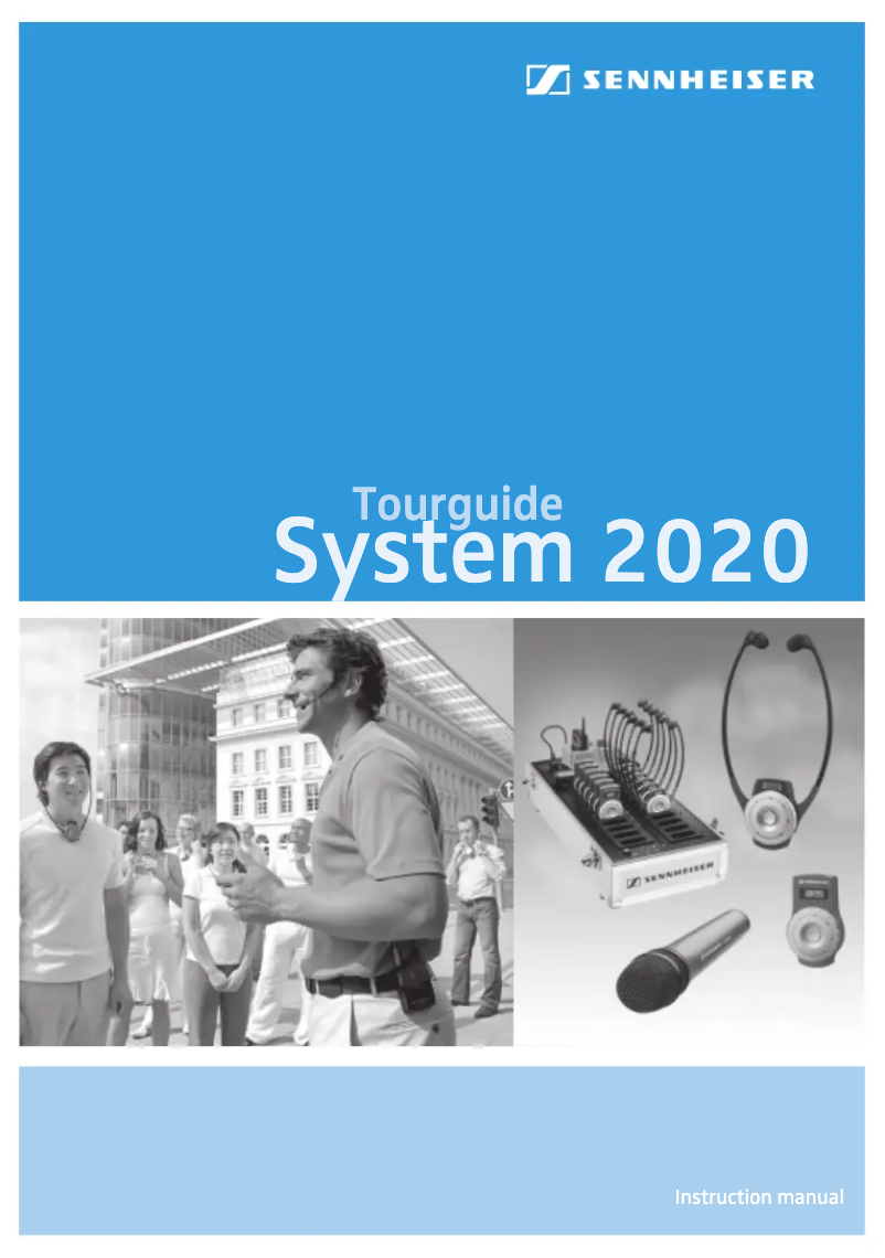 Page 1 of the manual User Manual Sennheiser Tourguide System 2020