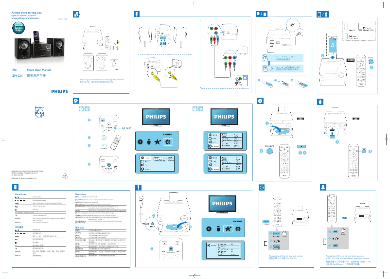 First page image of the manual for DCD1190