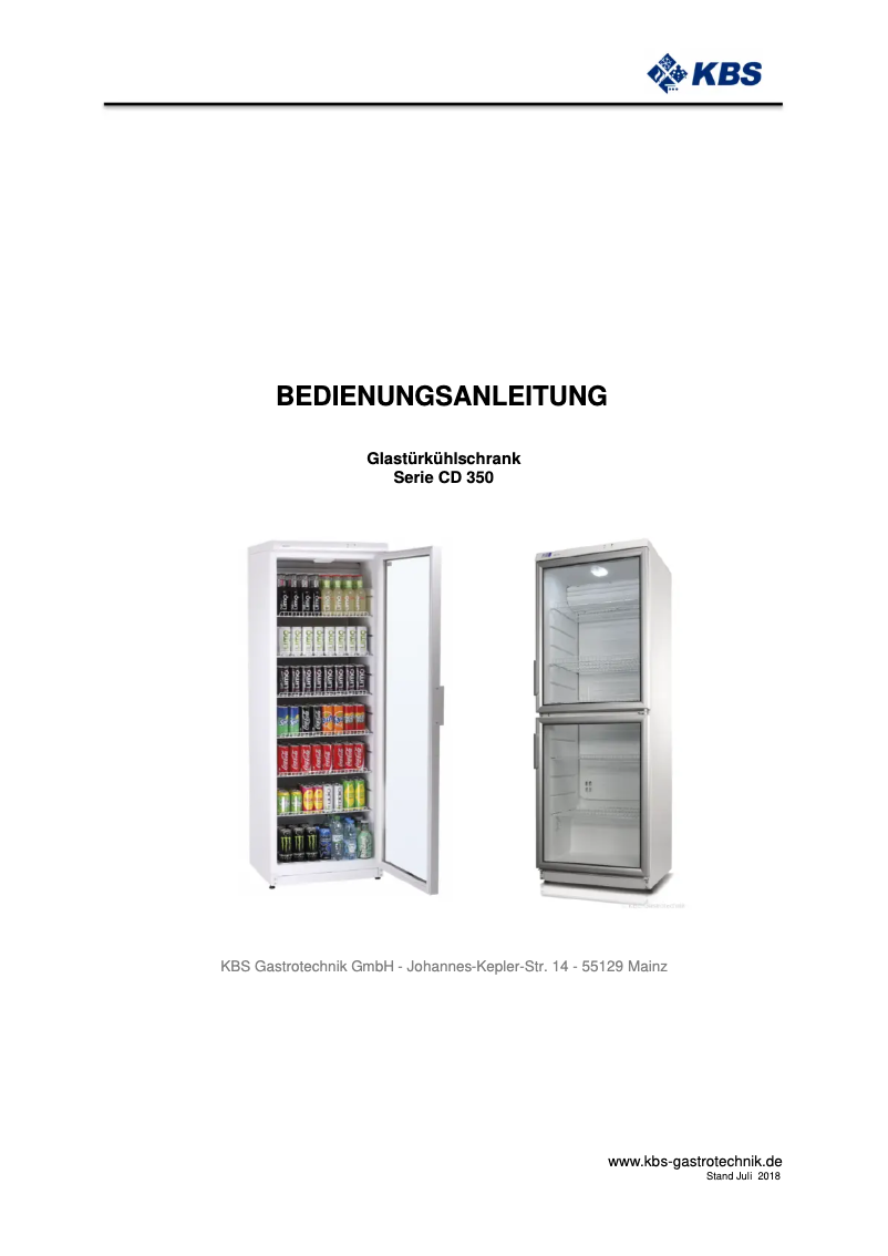 First page image of the manual for CD 350