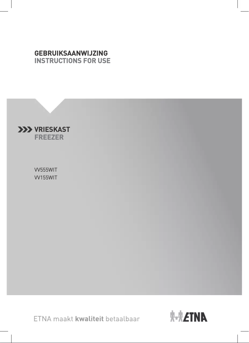 First page image of the manual for VV155WIT