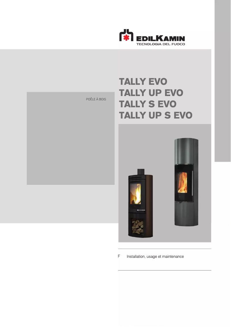 Page 1 of the manual User Manual Edilkamin TALLY UP S EVO