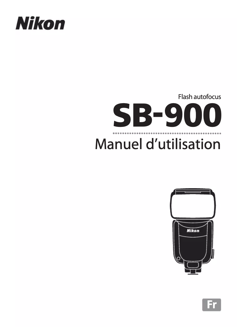 First page image of the manual for SB-900