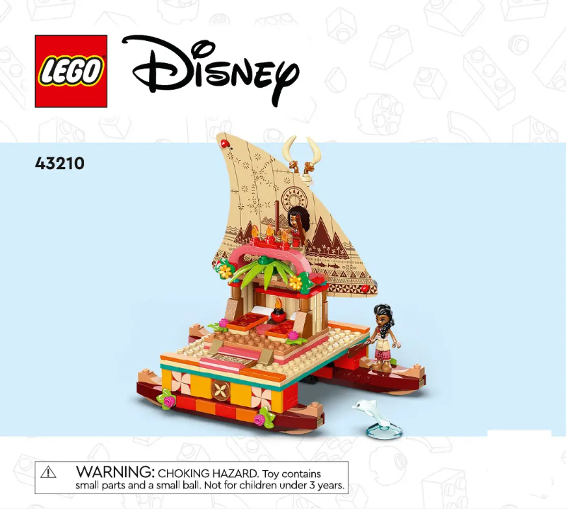 Page 1 of the manual Visual Instructions Lego Disney 43210