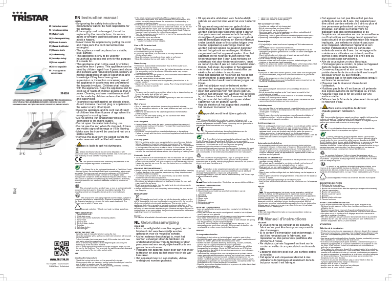 First page image of the manual for ST-8320