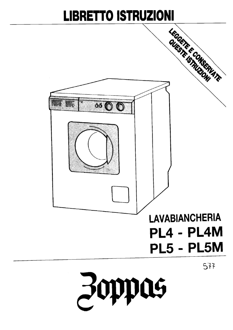 Page 1 of the manual User Manual Zoppas PL4