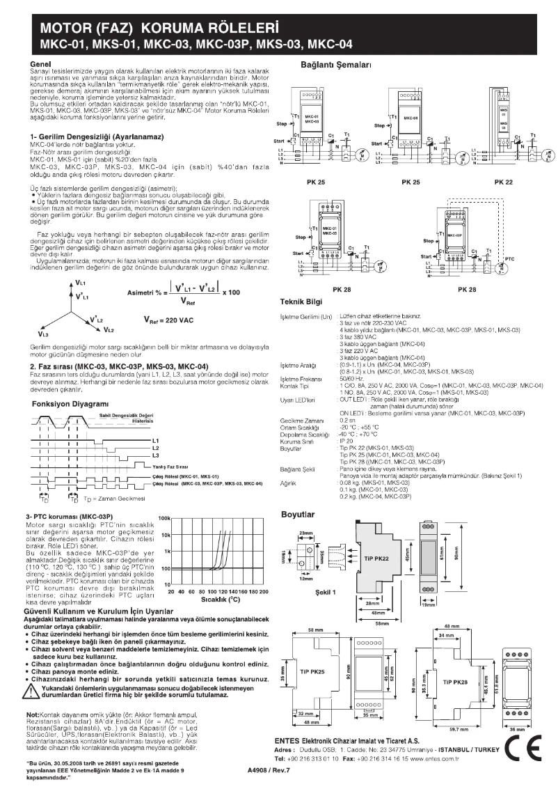 First page image of the manual for MKS-01