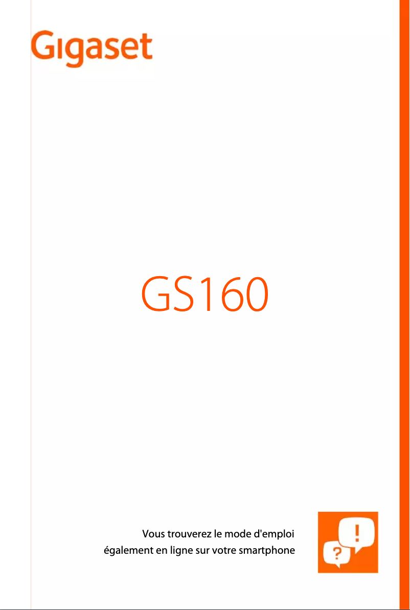 First page image of the manual for GS160