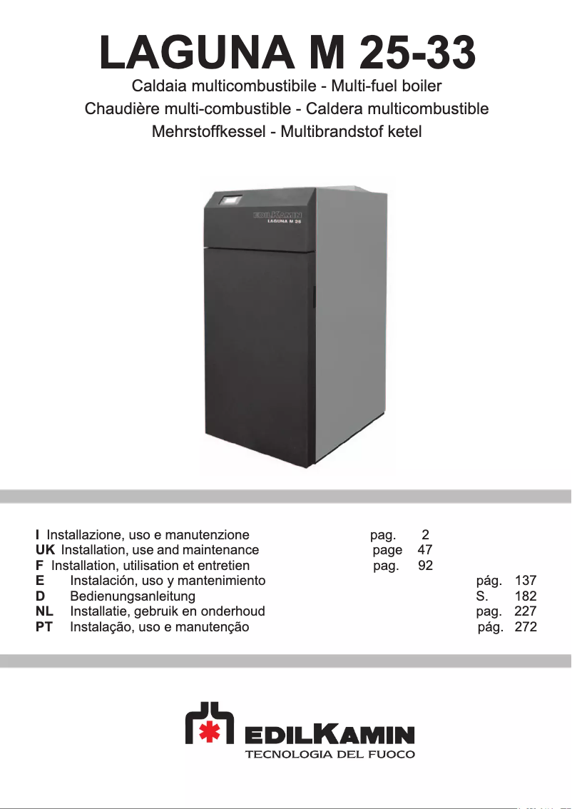 First page image of the manual for LAGUNA M