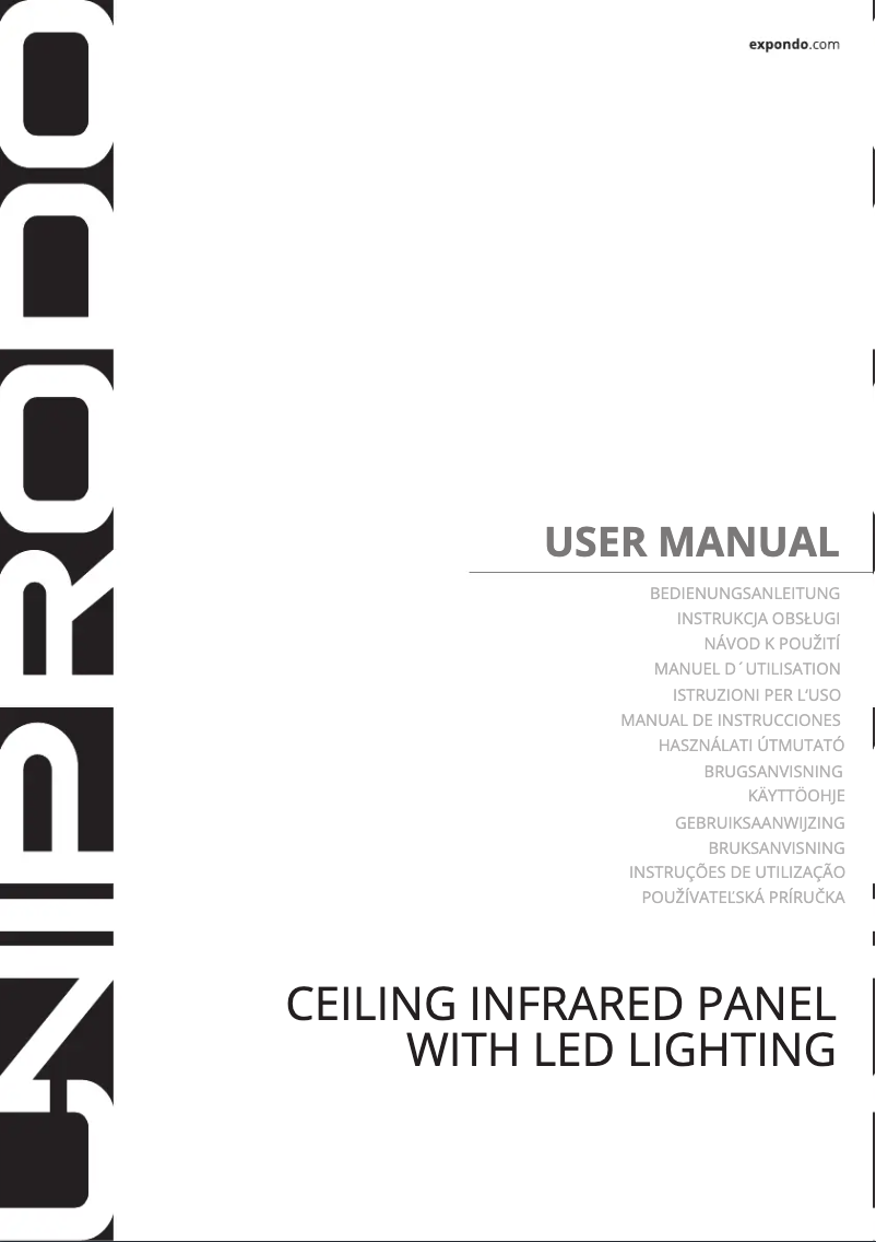 Page 1 of the manual User Manual Uniprodo UNI_IHP_03