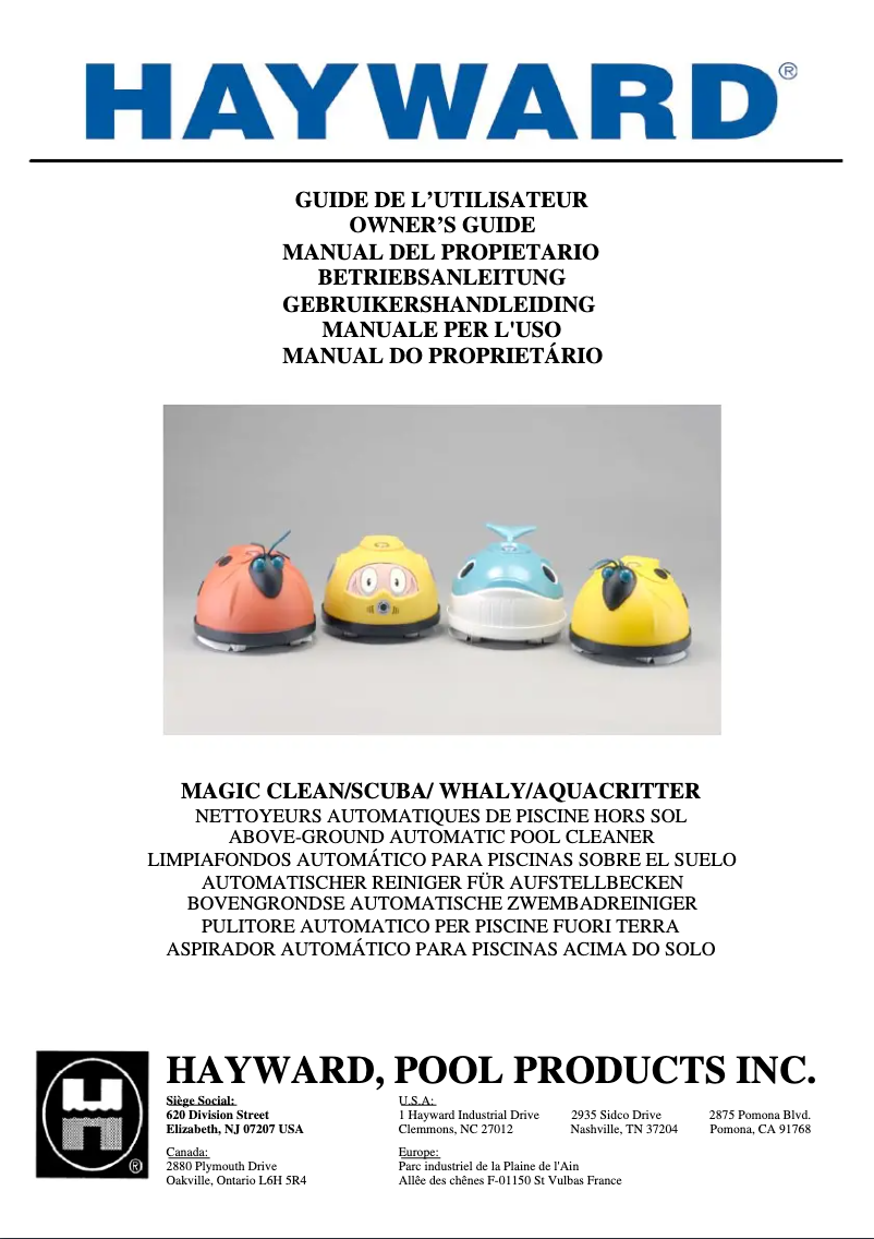 Image de la première page du manuel de l'appareil Magic Clean