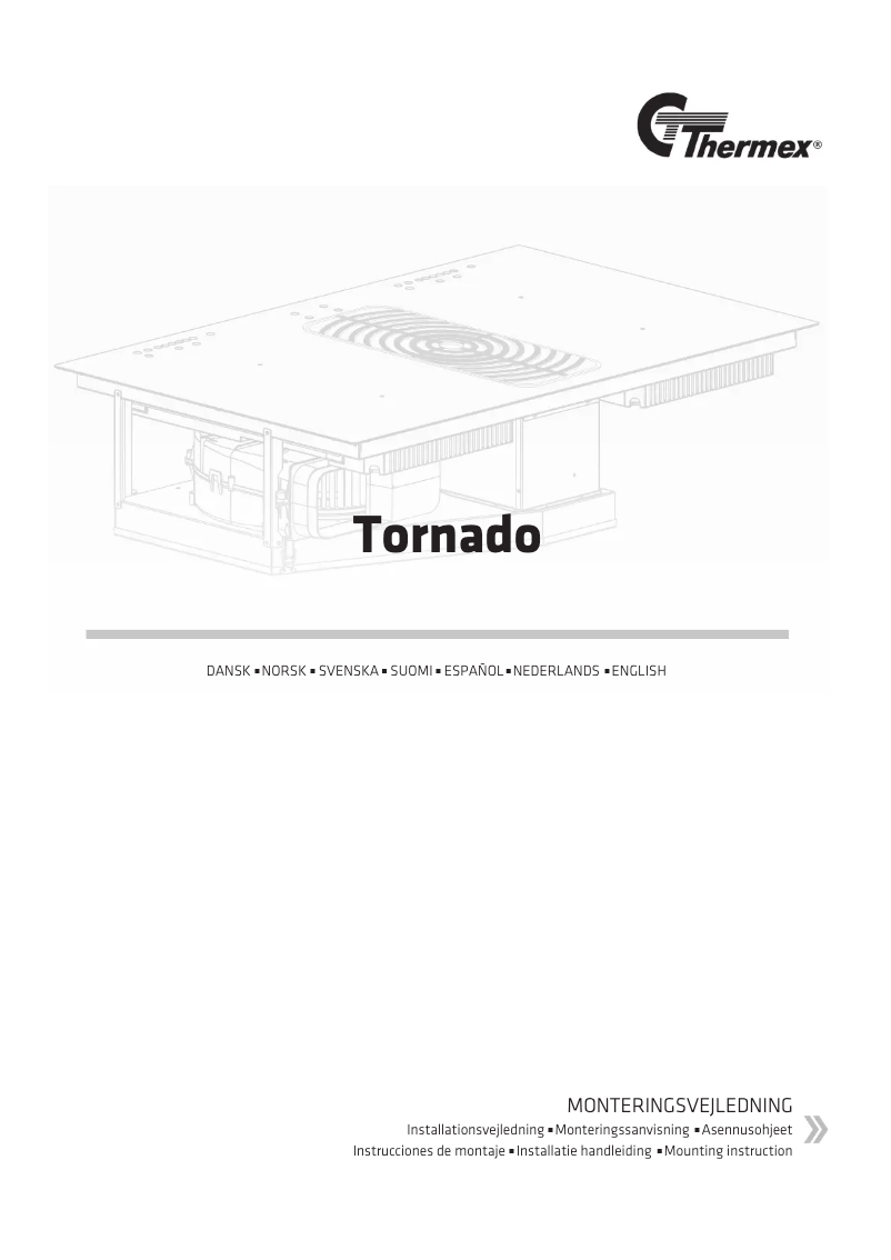 Page 1 of the manual Installation Guide Thermex Tornado