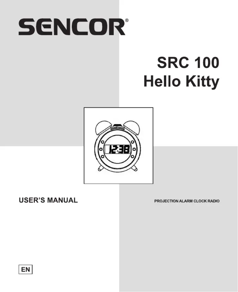 Page 1 of the manual User Manual Sencor SRC 100 HELLO KITTY