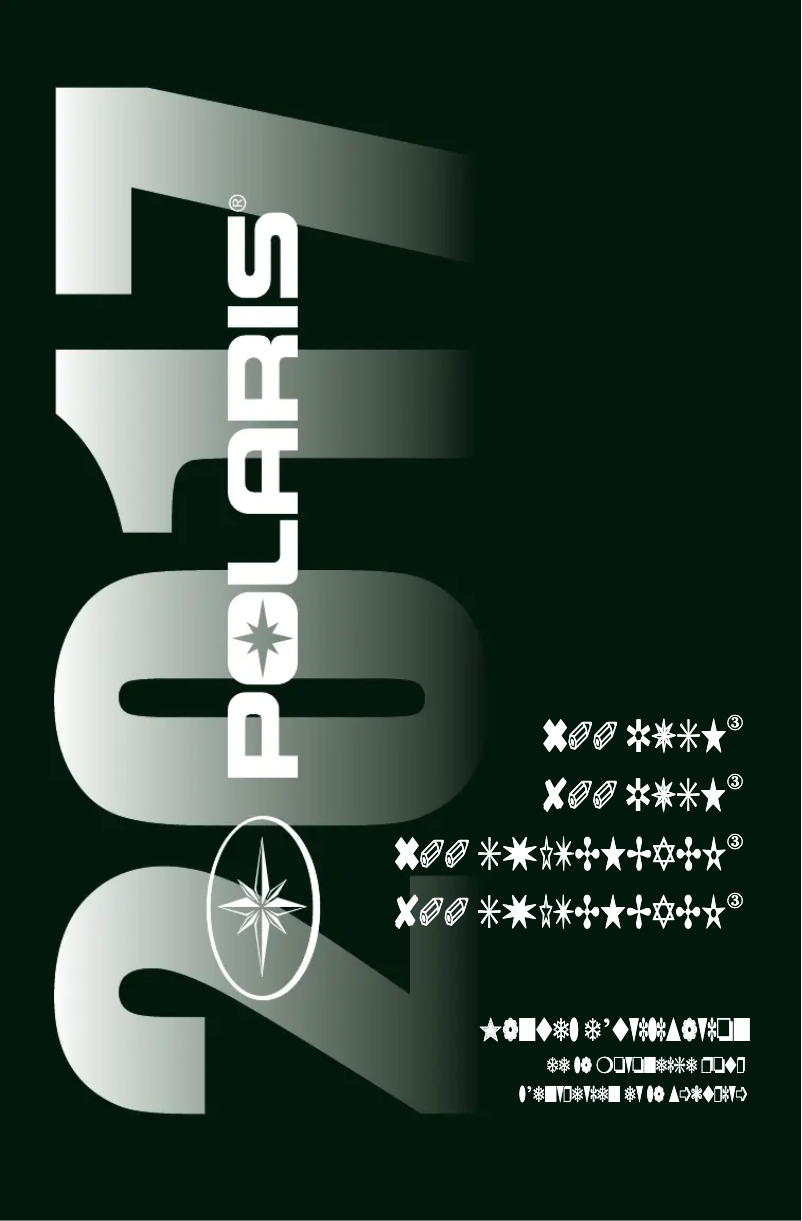 Page 1 of the manual User Manual Polaris 800 RUSH PRO-X (2017)
