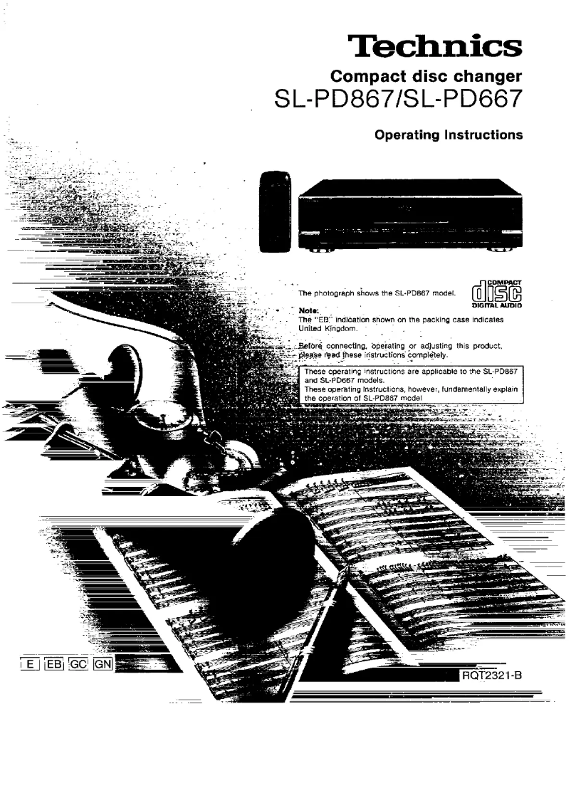 First page image of the manual for SL-PD667