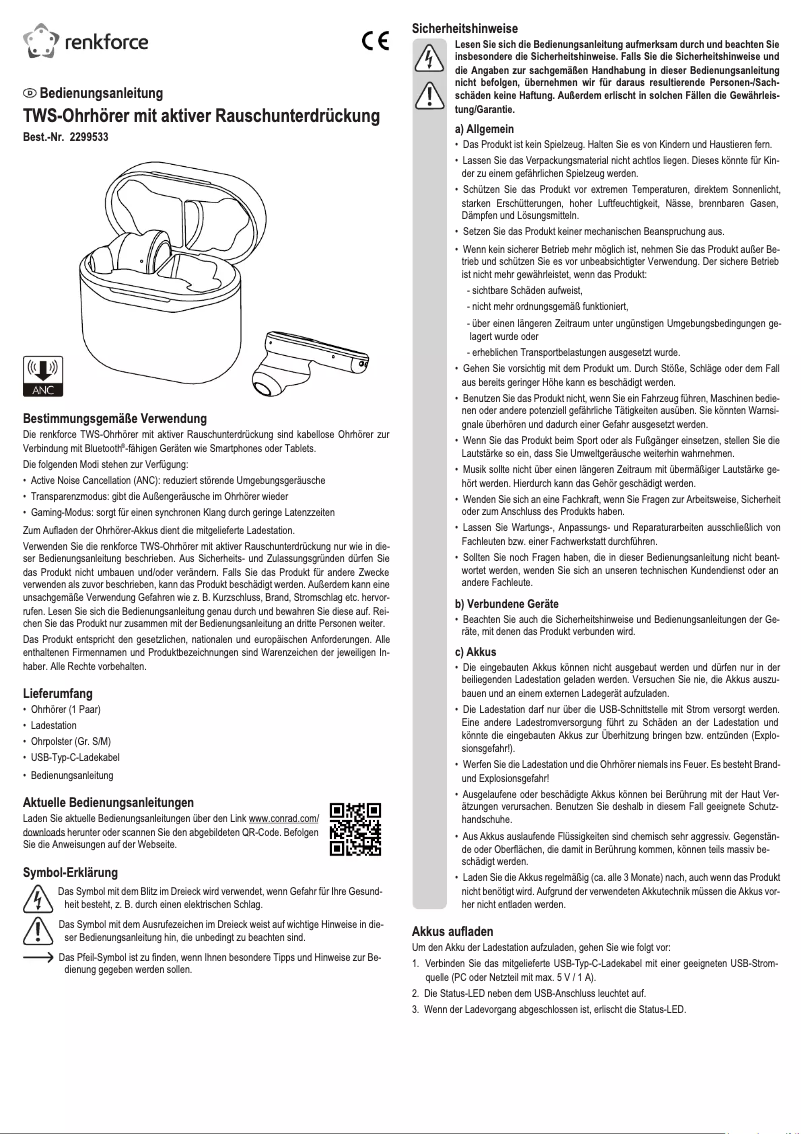 Page 1 of the manual User Manual Renkforce RF-NCE-500