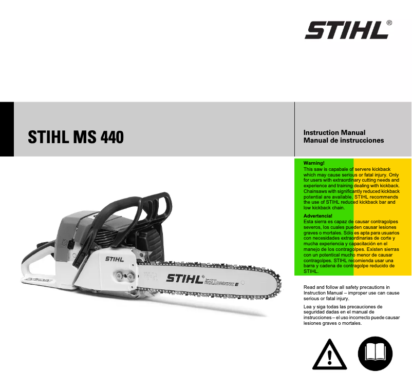 Page 1 of the manual User Manual Stihl MS 440