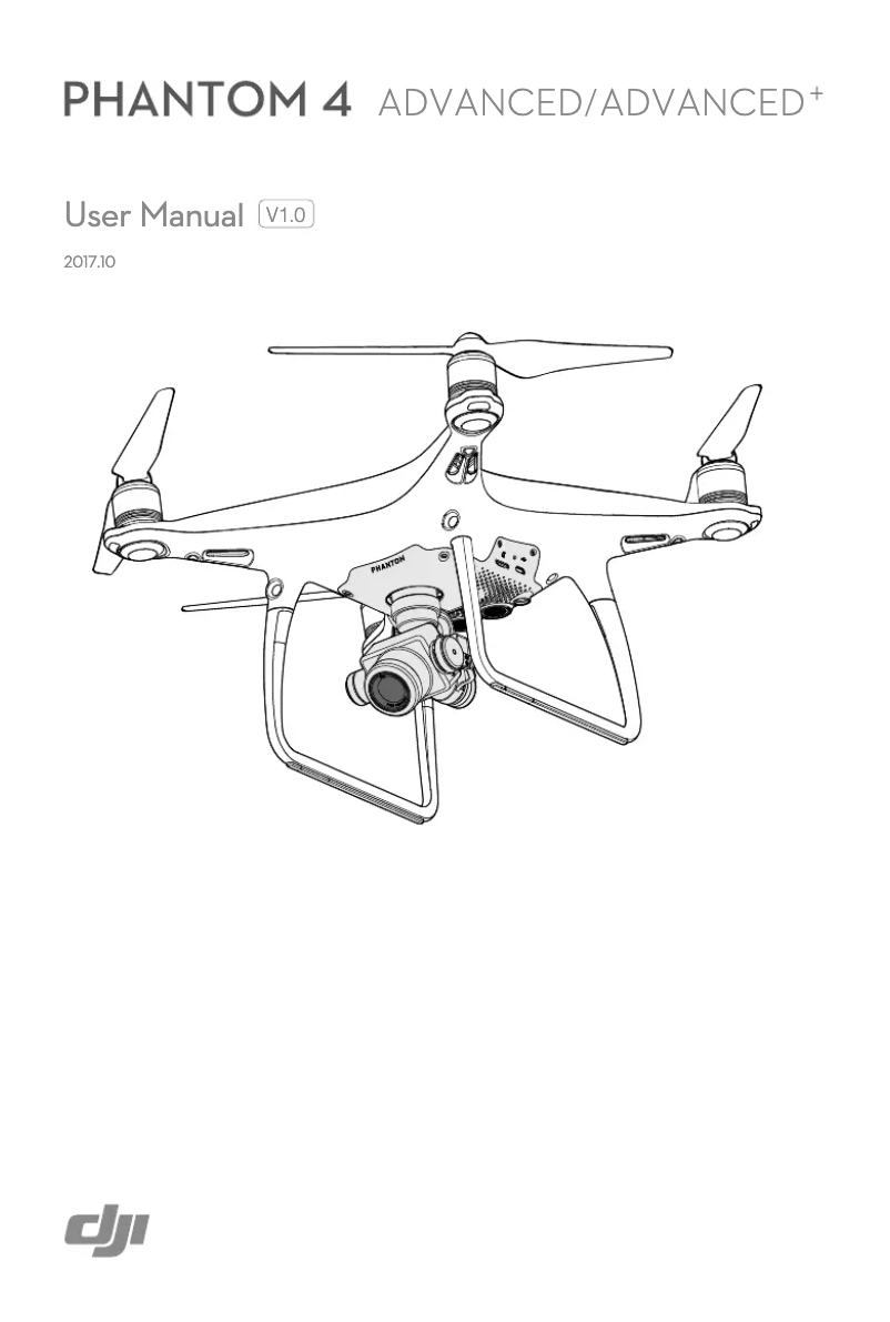 First page image of the manual for Phantom 4 Advanced+
