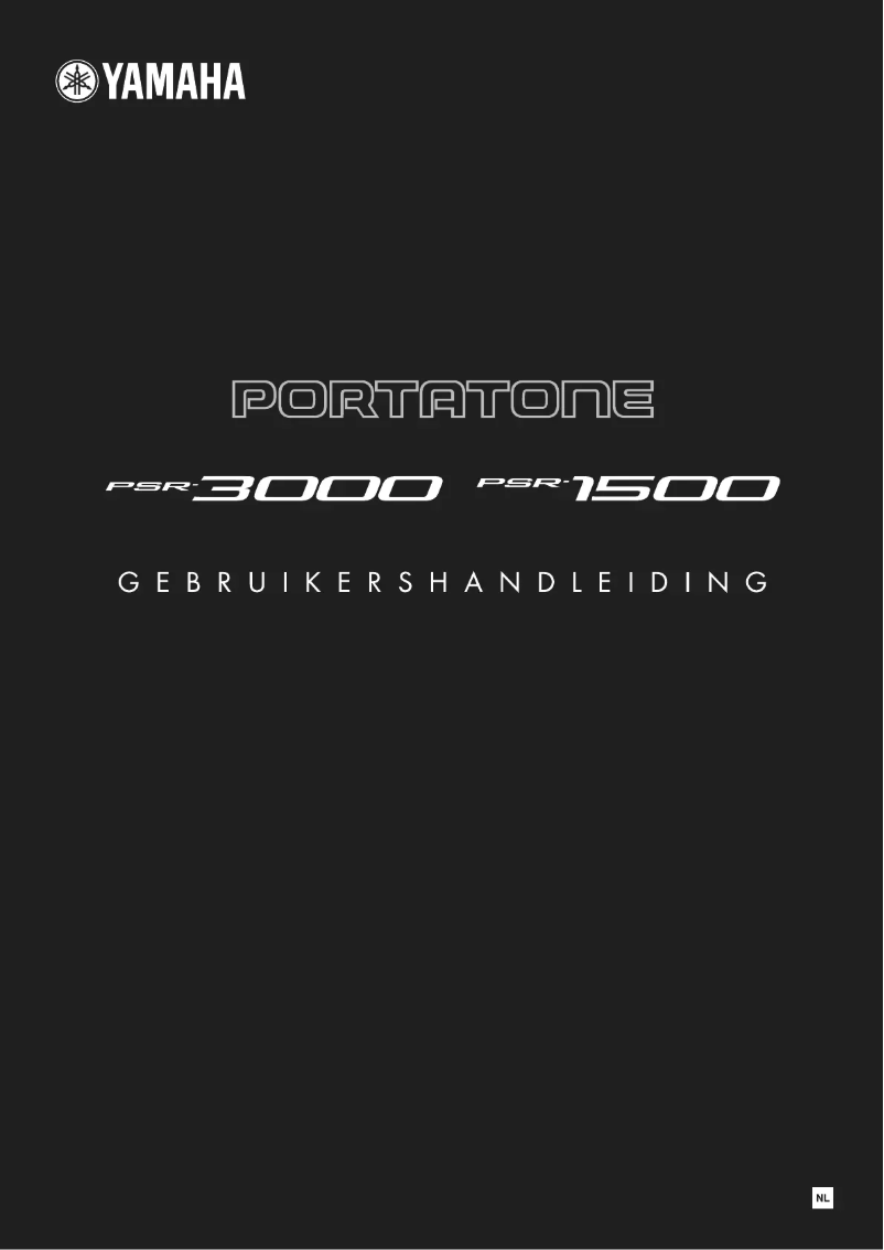 First page image of the manual for Portatone PSR-1500