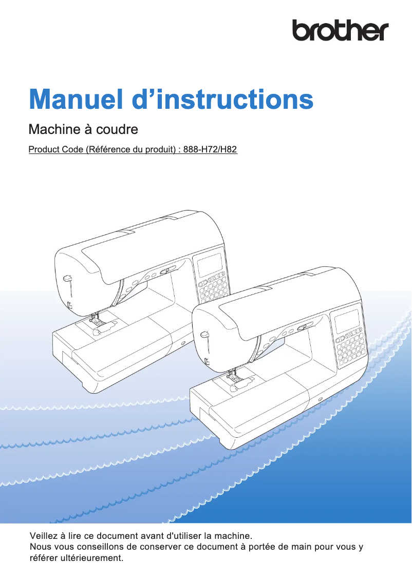 Page 1 of the manual User Manual Brother Innov-is F460