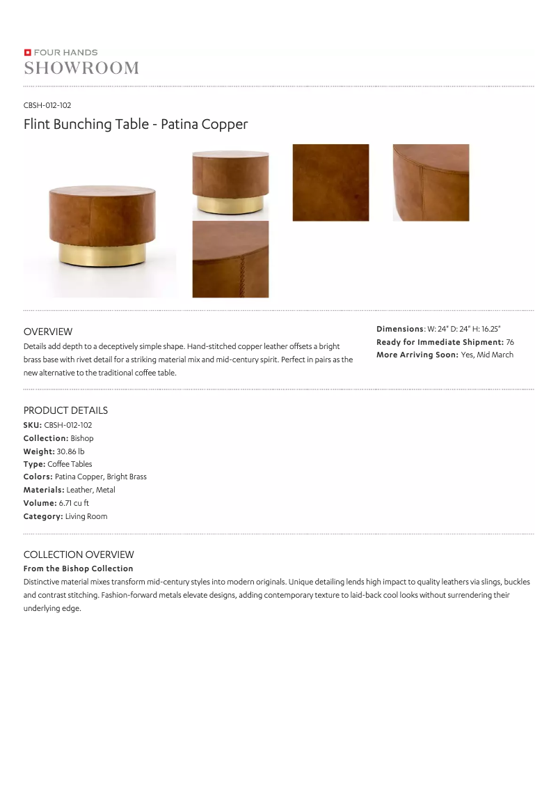 Page 1 of the manual User Manual Four Hands CBSH-012-102