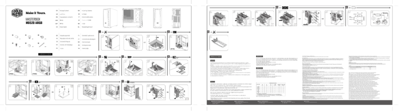 First page image of the manual for MasterBox MB520 ARGB