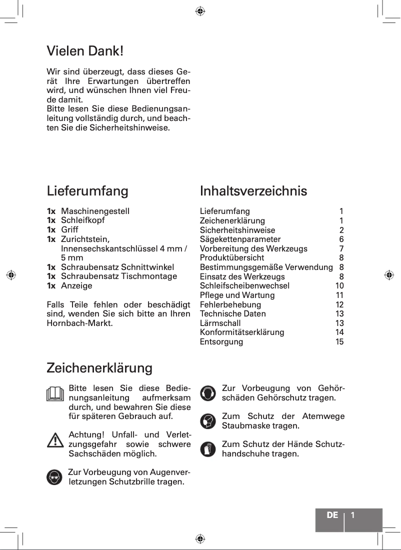 First page image of the manual for FQ-SKS 235