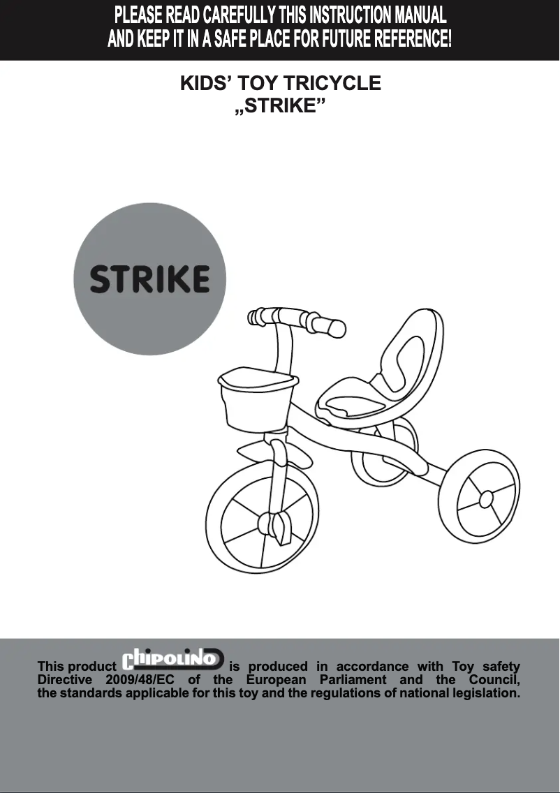 Page 1 of the manual User Manual Chipolino Strike