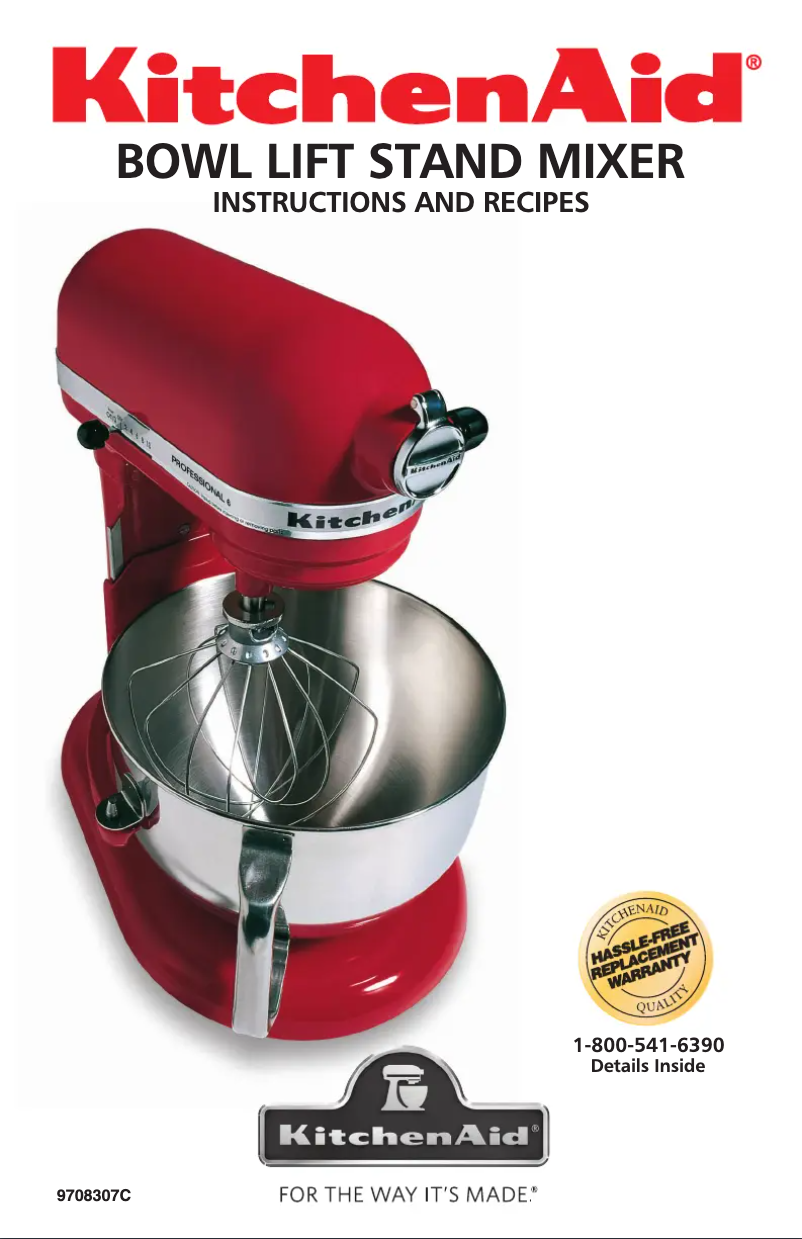 Page 1 of the manual User Manual KitchenAid RKV25G0XCV