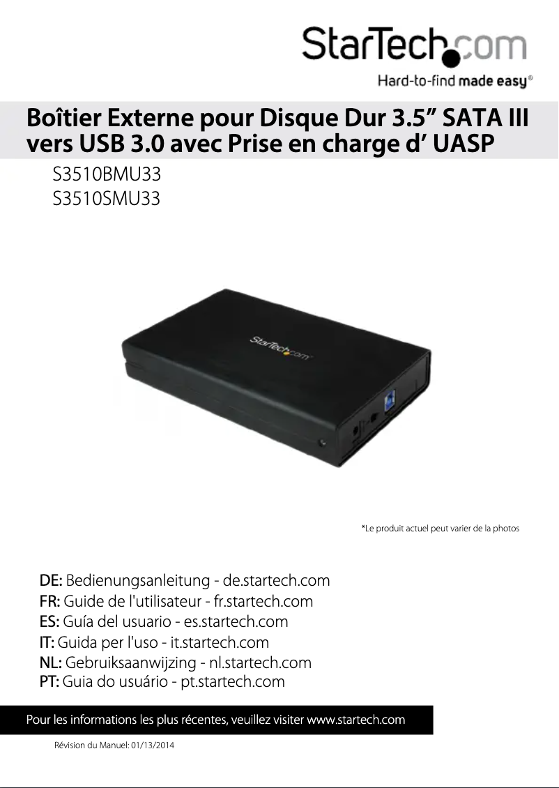 Image de la première page du manuel de l'appareil S3510SMU33