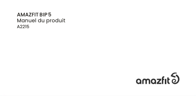 Page 1 of the manual User Manual Amazfit Bip 5