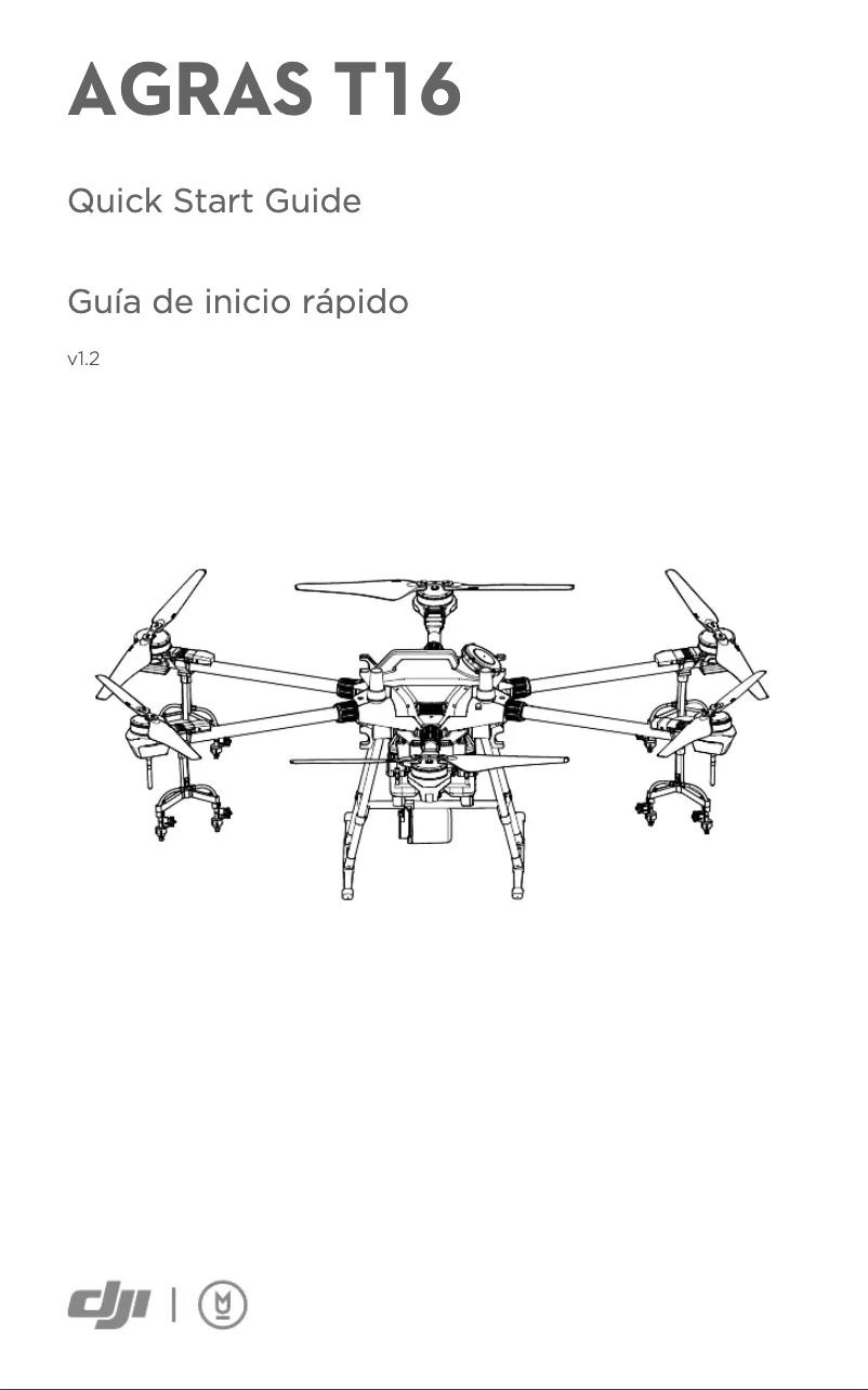 First page image of the manual for Agras T16