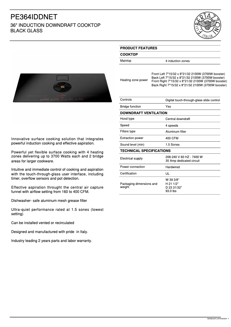 First page image of the manual for PE364IDDNET