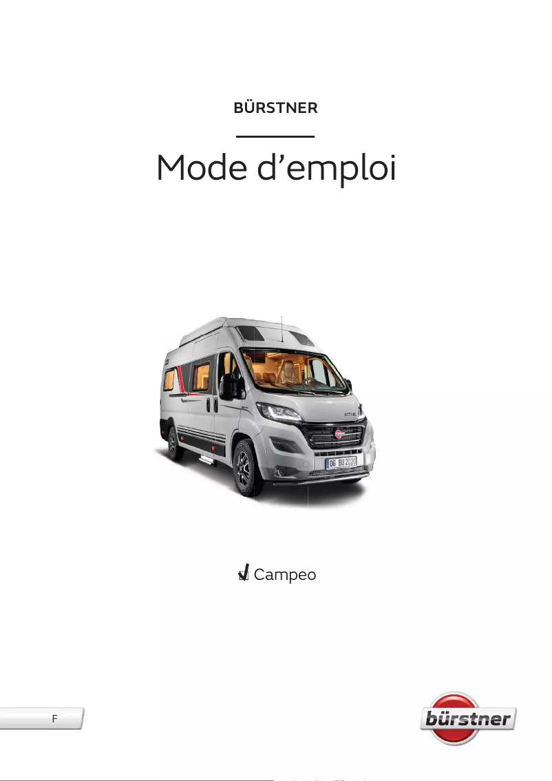 Page 1 of the manual User Manual Bürstner Campeo (2020)