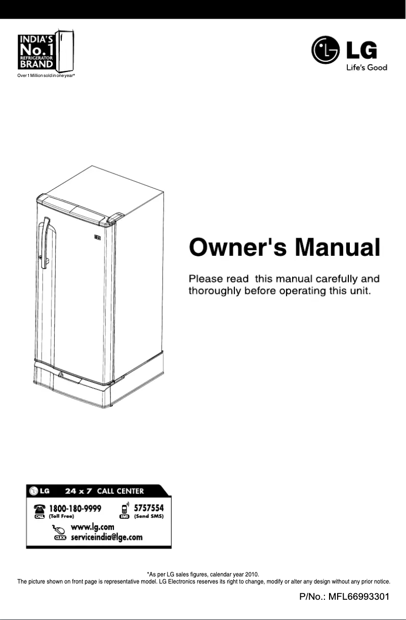 Page 1 of the manual User Manual LG GL-205XADG5