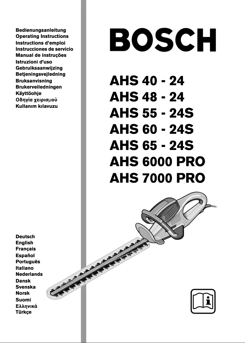 Page 1 of the manual User Manual Bosch AHS 48-24