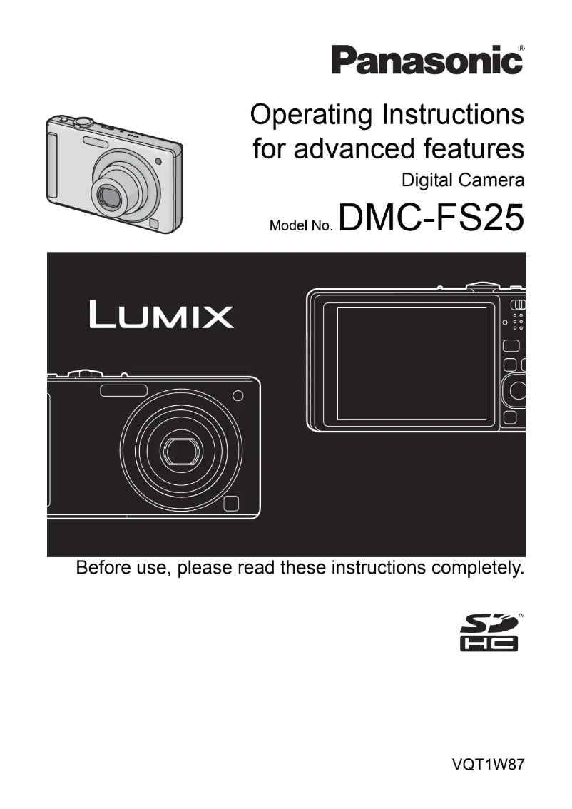 First page image of the manual for Lumix DMC-FS25