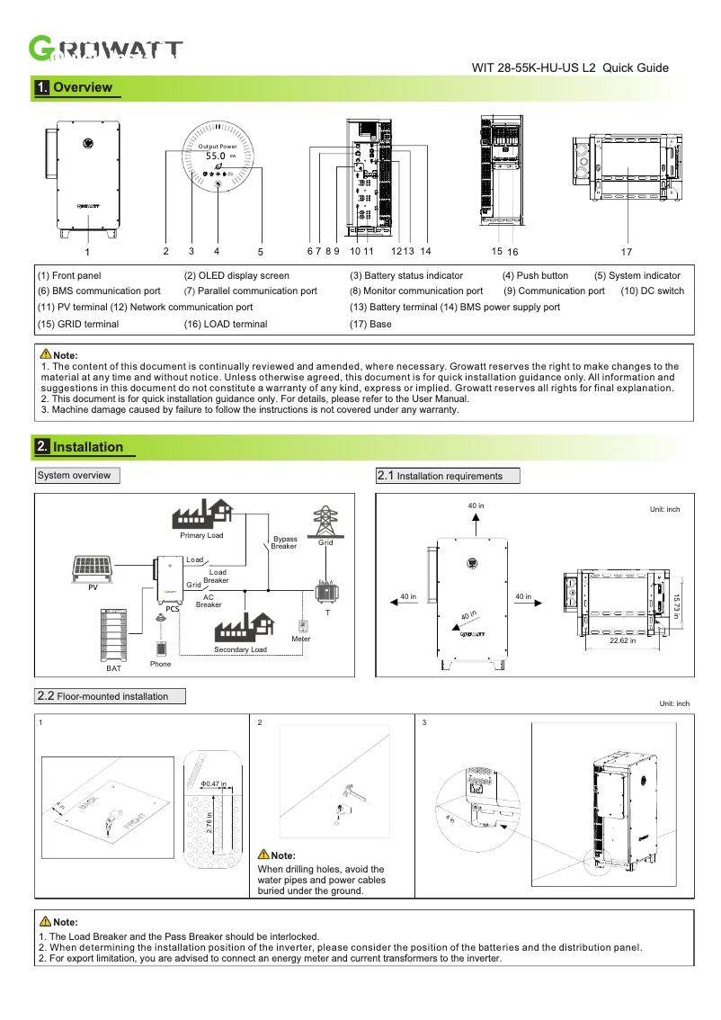 Image de la première page du manuel de l'appareil WIT 28-55K-HU-US L2