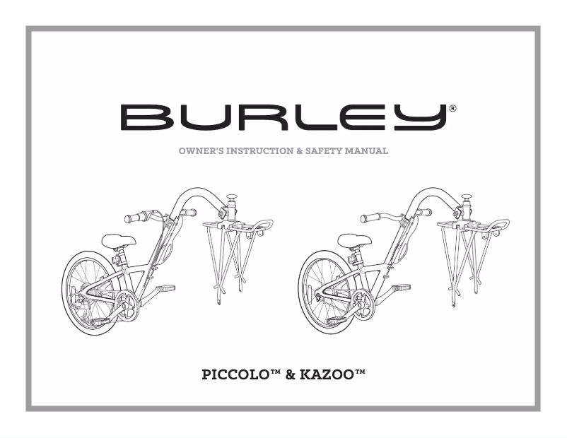 Page 1 of the manual User Manual Burley Piccolo